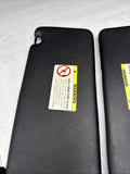 1999-2003 BMW M5 E39 Sun Visor Black Nappa Leather Stitched Left & Right SET