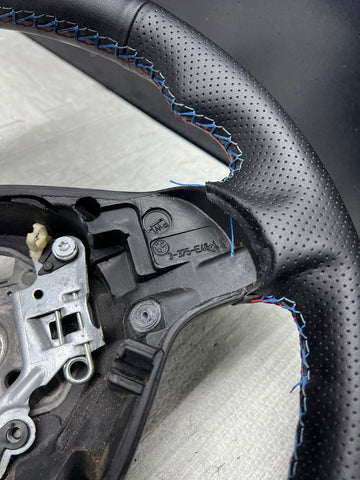 REWRAPPED Perforated BMW Steering Wheel 01-06 E46 M3 Stock MANUAL 32342282020