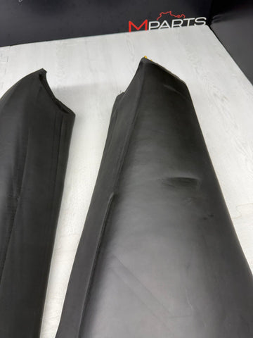 01-06 BMW E46 M3 Coupe Rear Seat Backrest Side Bolster Pair Black Napa OEM