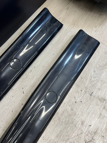 94-99 BMW E36 M3 SEDAN SIDE SKIRTS ROCKER PANELS MOLDINGS COSMOS BLACK