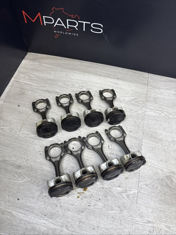 08-13 BMW F06 F10 F12 F13 M5 M6 V8 S63 Engine Pistons & Connecting Rods OEM Set