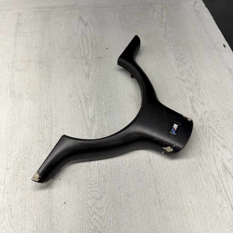OEM 01-06 BMW E46 M3 Lower Steering Wheel Trim Cover Plate Black