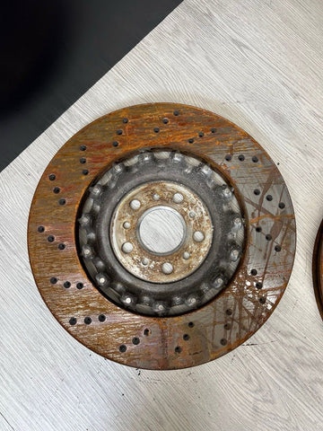 OEM Used 21-24 BMW G80 G82 G83 M3 M4 Rear Brakes Rotors