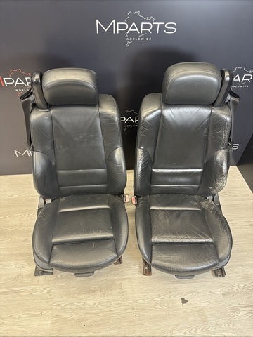 01-06 BMW E46 M3 Convertible Interior Front Heated Seats Black *Notes*