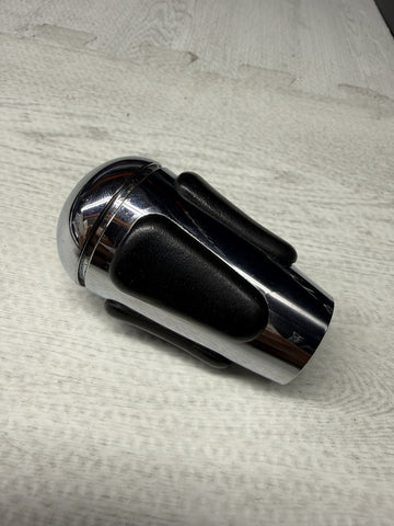 2004-2006 BMW E46 M3 SMG GEAR SHIFT KNOB NAPPA BLACK LEATHER / CHROME OEM
