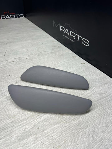 BMW E46 325 330 M3 Convertible Rear Grey Gray Upper Armrest Pads 7894431 7894432