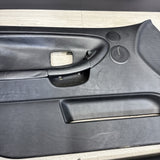 92-98 BMW E36 Sedan Front Interior Door Panel Card Pair Black Nappa OEM *Notes*