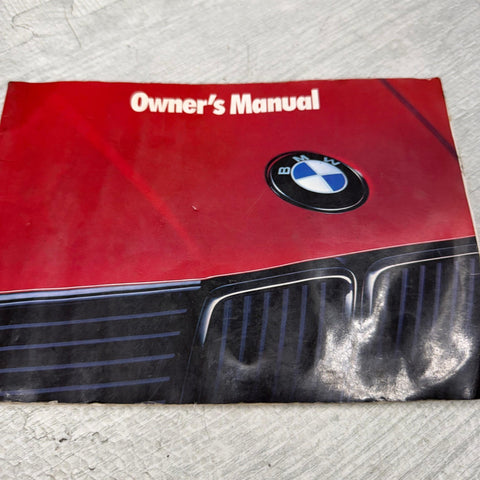 1989–1991 BMW 325i 325is 325ix Convertible Owner’s Operator Manual OEM