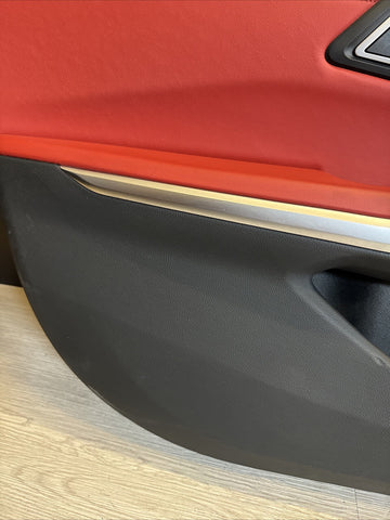 BMW 21-26 G80 M3 Sedan OEM Front Left Driver Door Card Panel Fiona Red