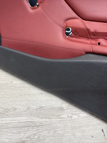 01-06 BMW E46 M3 FRONT RIGHT PASSENGER SIDE DOOR PANEL CARD IMOLA RED OEM