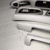 01-06 BMW E46 M3 Convertible Interior Armrests Trim Set Brushed Aluminum *Notes*