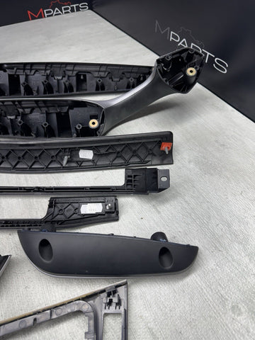 01-06 BMW E46 M3 Convertible Interior Armrests Trim Set Brushed Aluminum *Notes*