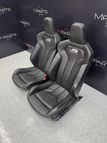15-20 BMW F82 M4 Coupe Original Black Interior Front Seats
