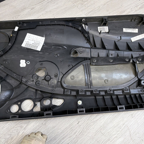 01-06 BMW E46 M3 FRONT PASSENGER RIGHT SIDE DOOR PANEL CARD BLACK OEM