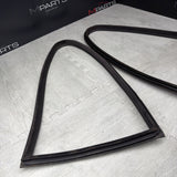 01-06 BMW E46 M3 Rear Vent Quarter Glass Window Seal Gasket Weatherstrip Set OEM