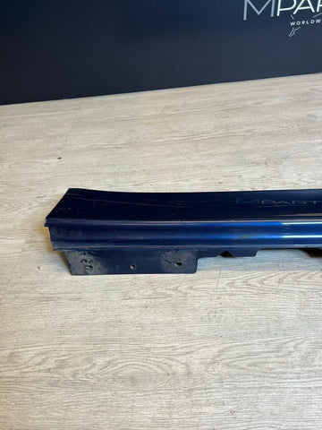 12-18 OEM BMW F30 328 320 340 Right Passenger Side Skirt Rocker Panel Blue