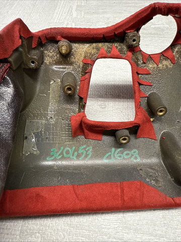 FERRARI F8 TRIBUTO RED ALCANTARA DRIVER LEFT LH LOWER DASH PANEL TRIM OEM