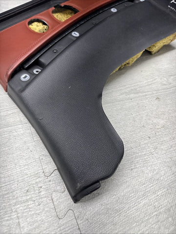 08-13 BMW E93 M3 Convertible Rear Right Door Card Panel Trim Fox Red
