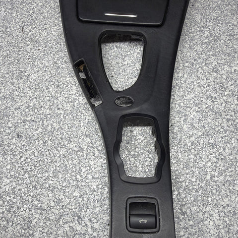 08-13 BMW E93 M3 OEM  Front Center Console Cover Leather DCT *Creasing*