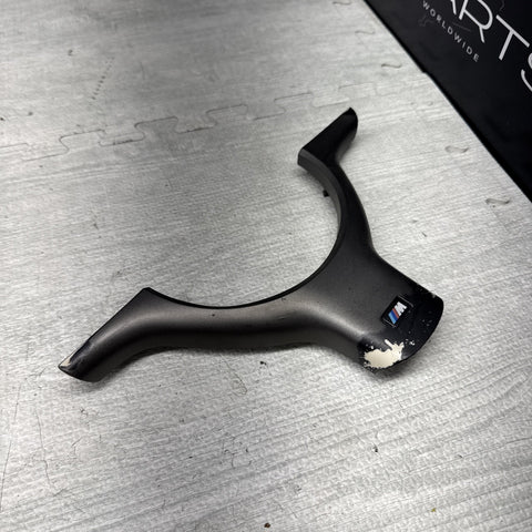 OEM 01-06 BMW E46 M3 Lower Steering Wheel Trim Cover Plate Titan Shadow Grey