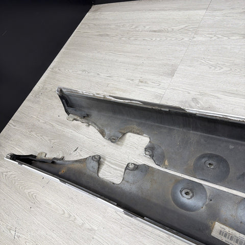 01-06 BMW E46 M3 Rocker Panel Side Skirts OEM Alpine White *Notes*