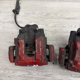 01-06 E46 M3 Rear Brake Calipers Left Right Pair Set Original Red