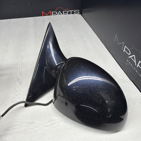 01-06 BMW E46 M3 Side View Door Mirrors Pair Carbon Black  *Notes*