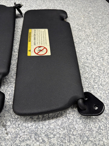 BMW 94-99 E36 M3 Coupe Black Sun Visors Sunvisors Pair OEM