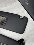 11-16 OEM BMW F10 535 M5 Interior Sun Visors Anthracite Black Alcantara