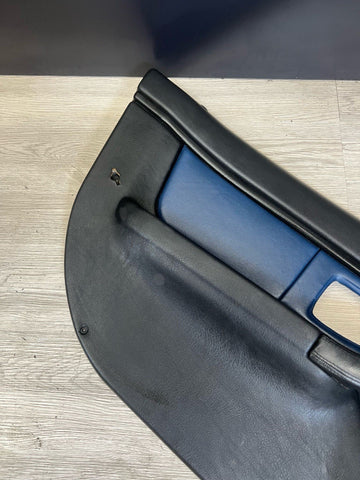 96-02 BMW Z3 M Z3M Front Left Driver Door Card Panel Cover Trim Estoril Blue