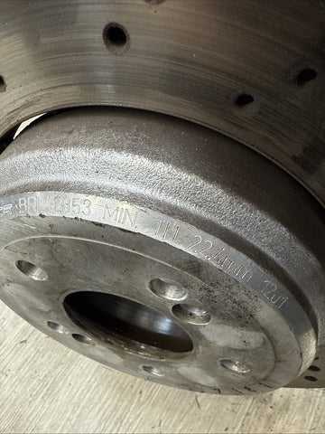 08-13 BMW E90 E92 E93 M3 Rear Brakes Rotors 2283803 2283804 SHW