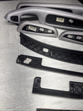 01-06 BMW E46 M3 Convertible Interior Armrests Trim Set Brushed Aluminum *Notes*