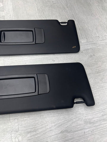 BMW 21-26 G82 M4 Coupe Front Sun Visors Pair Black 8097333 8097334