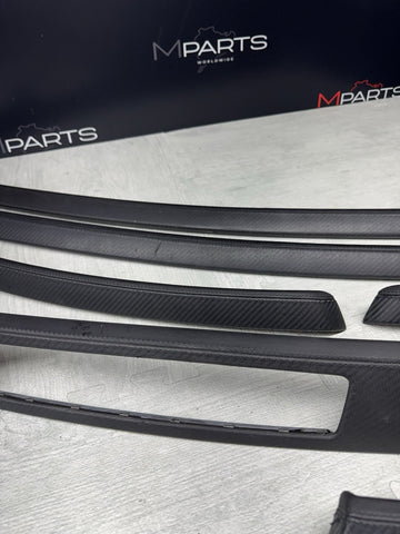 08-13 BMW E92 E93 M3 Interior Trim Set Carbon Leather OEM Genuine *Notes*