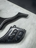 BMW E46 M3 01-06 Carbon Fiber Steering Wheel Lower Upper Trim