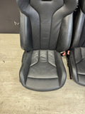 OEM BMW F82 M4 Front Driver Passenger Sport Seats Leather Merino Black *Notes*