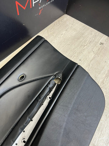 01-06 BMW E46 M3 PASSENGER RIGHT SIDE DOOR PANEL CARD BLACK OEM