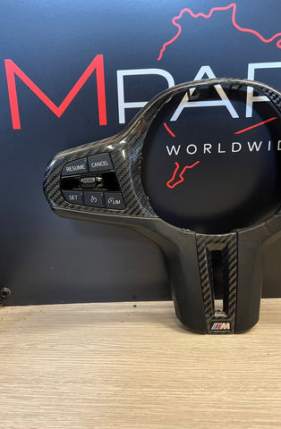 Steering Wheel Carbon Fiber Trim Complete BMW G87 G80 G82 G83 M2 M3 M4 *Chip*