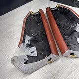 08-13 BMW E93 M3 Rear Fox Red Pair Leather Seat Side Bolsters *Creasing*