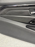 15-20 BMW F82 F83 M4 Front Left Driver Black Leather Door Card Panel
