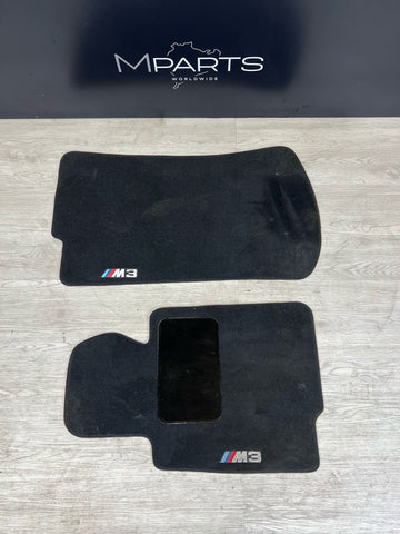 Genuine 01-06 BMW E46 M3 Convertible Carpets Floor Mats Black Front