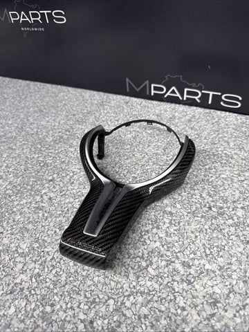 BMW F80 F82 F10 M Performance Steering Wheel Trim Cover Gloss Carbon 32302345203