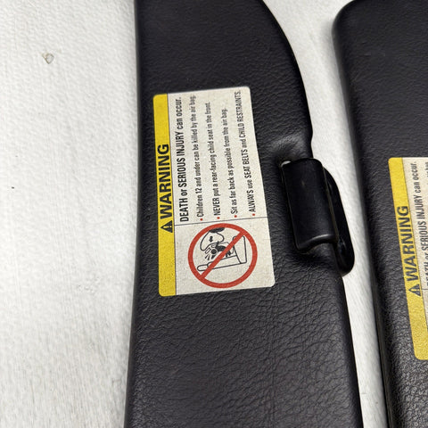 98-02 BMW Z3 M Z3M CONVERTIBLE PANELS SUN VISORS BLACK