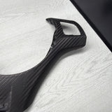 08-13 BMW E90 E92 E93 M3 Lower Steering Wheel Trim Cover Plate Black Wrapped
