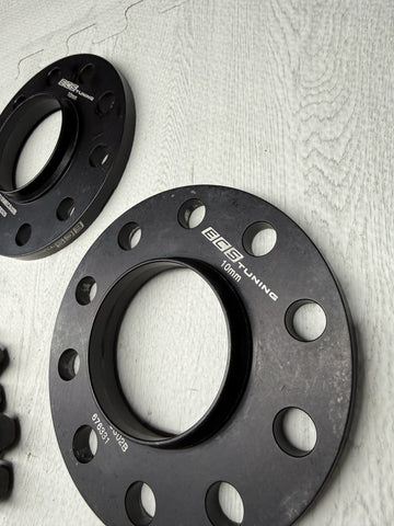 10MM Spacers + Extended Bolts PAIR 5x120 BMW E SERIES ECSTUNING