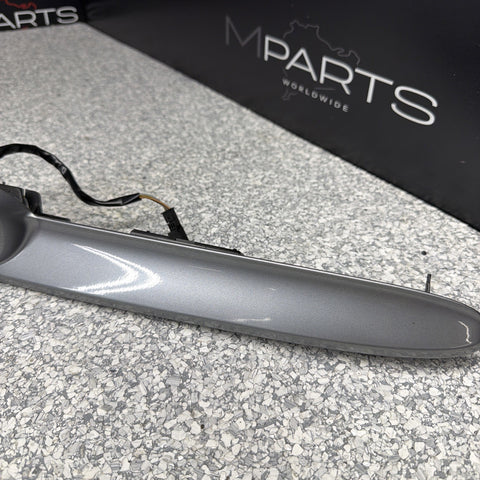 01-06 BMW E46 M3 Convertible Trunk Lid Grip Key Deck Handle Silver Gray