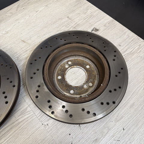 Genuine BMW Z4 M E46 E85 E86 Rear Brake Discs Ventilated Pair 2228802 2228801