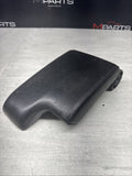 01-06 BMW E46 M3 Center Console Armrest Arm Rest Black Leather *Ripped*