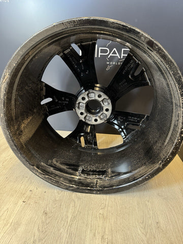 22" Audi RS7 RS6 OEM Stock Wheel Gloss Black Rim Q7 SQ7 22x10.5 *Repaired Crack*