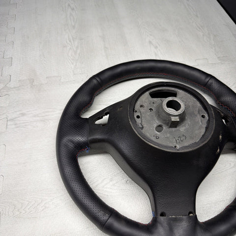 BMW Steering Wheel 01-06 E46 M3 Stock SMG 32342282020 Custom Rewrapped